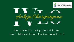 logo Stowarzyszenie pro-Czwórka LO IV na rzecz stypendium im. Marcina Antonowicza Aukcja Charytatywna